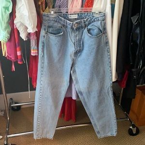 Zara Light Wash Mom Jeans